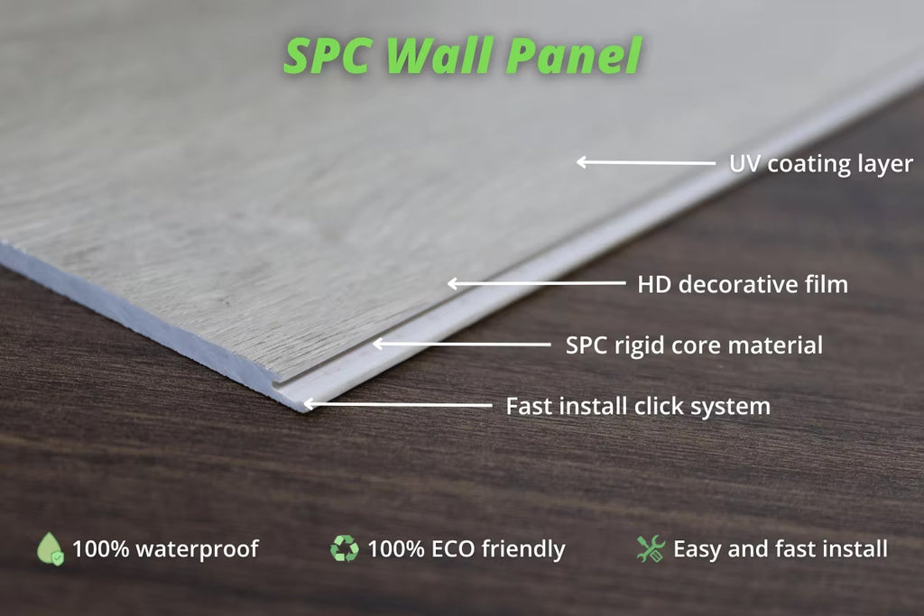 Bathroom Pvc Marble Waterproof External Spc Wall Cladding