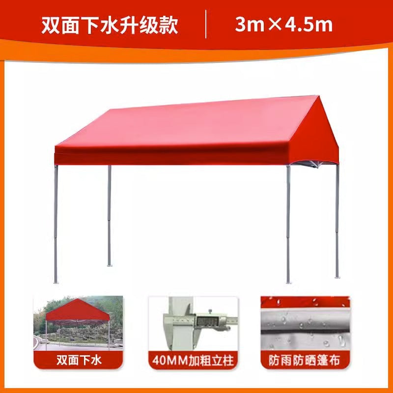 Outdoor Waterproof Advertising Tent Sunshade Umbrella Folding Printed Four-legged Sunshade Canopy Parking Shed Four-corner Tent