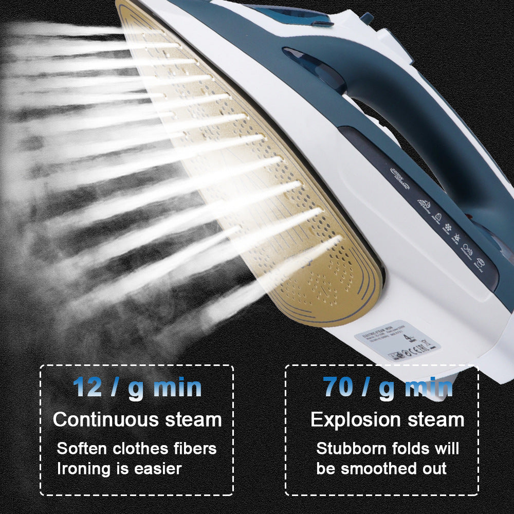New arrivalFor HomeHigh Power 2-in-1 Handheld Electric Iron European Standard Flat Iron Small Steam Electric Iron