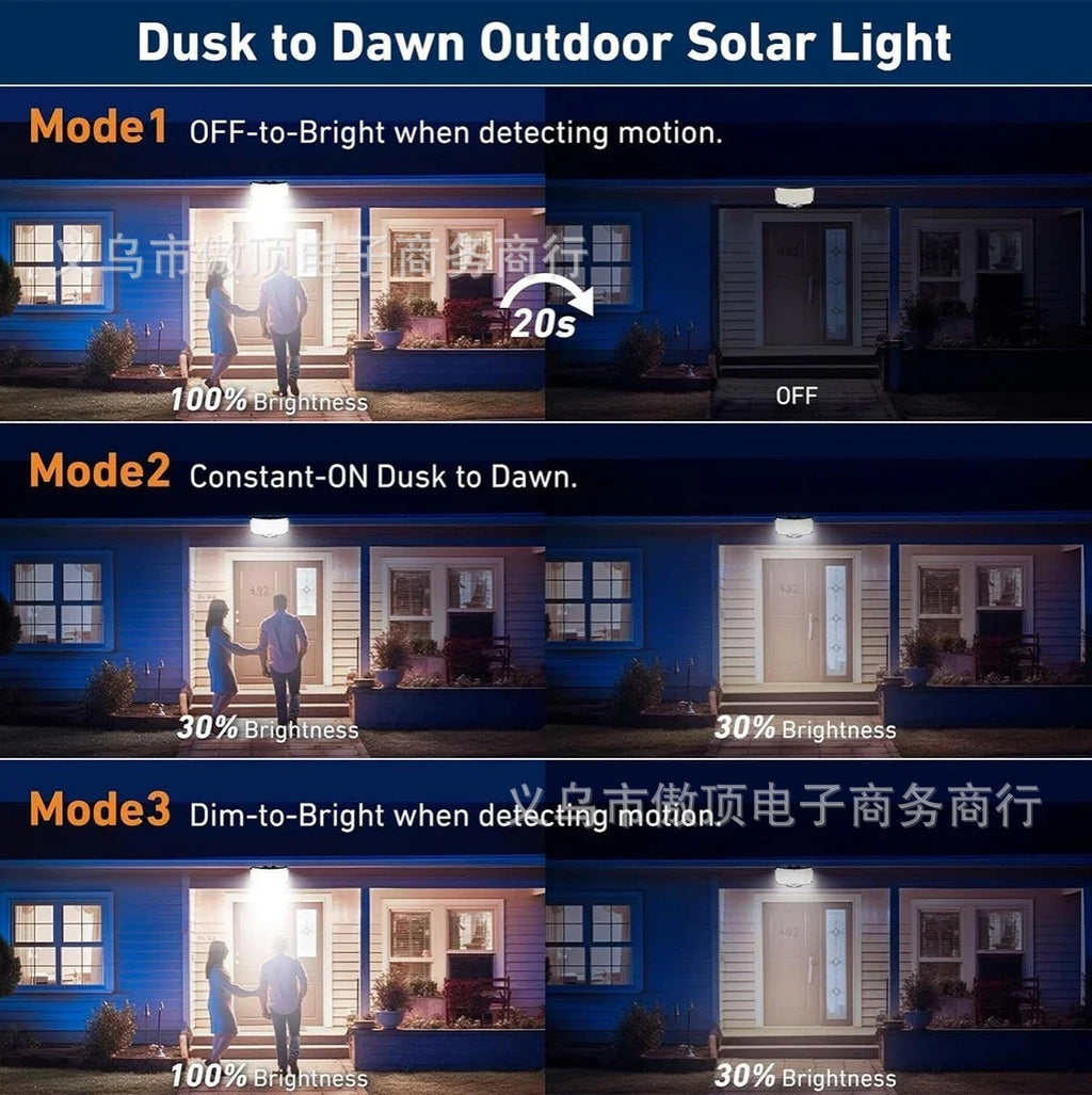 New Solar-Powered Light234LED Courtyard Waterproof Garden Villa Lighting Lamp Split Type Outdoor Lighting Lamp