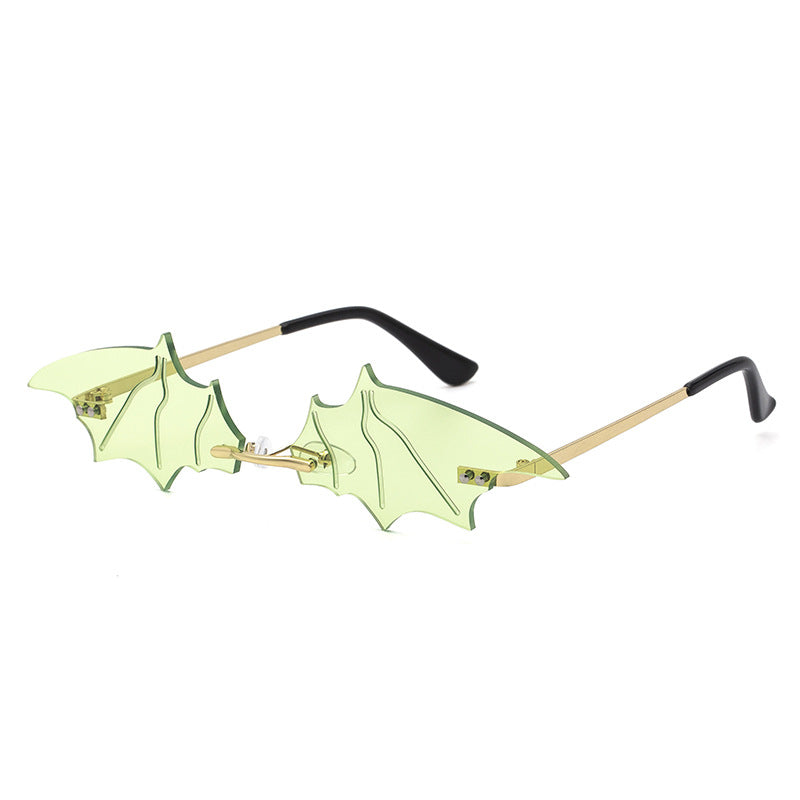 Bat Sunglasses for Women, Quirky Party Trendy Street Style Sunglasses, Small Frame European and American Fashion Irregular Glasses sunglasses