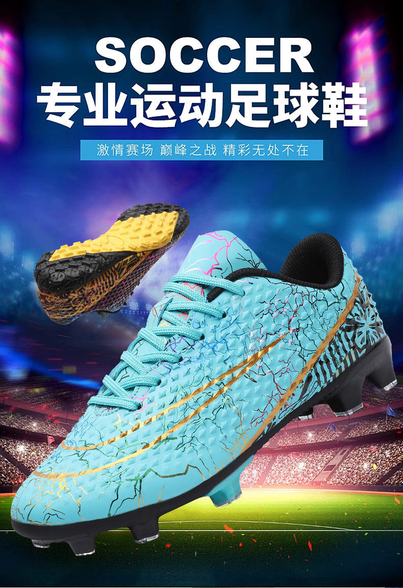 New professional football shoes for men and women AG Spike TF Broken Nail Youth Student Grassland Competition Training Shoes