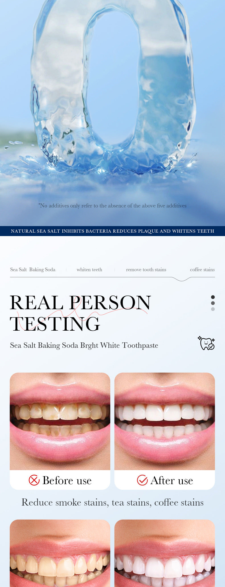 Mint Toothpaste100gSADOER Propolis Sea Salt Ginger Cleans Tartar Strengthens Teeth  Wholesale