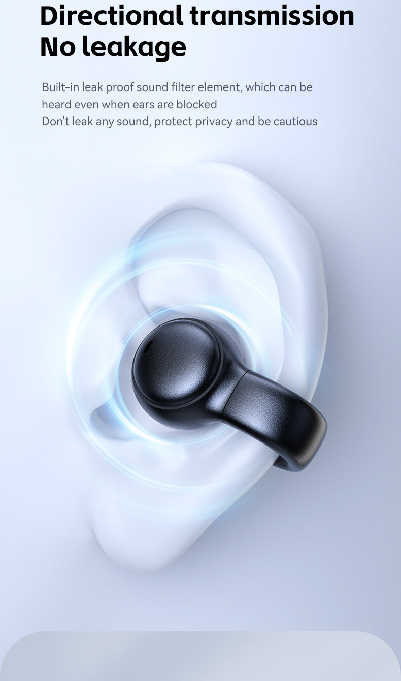 Popular M30Ear Clip Bone Conduction Sports High-End Ultra-Long Battery Life Wireless Bluetooth Earphones Wholesale