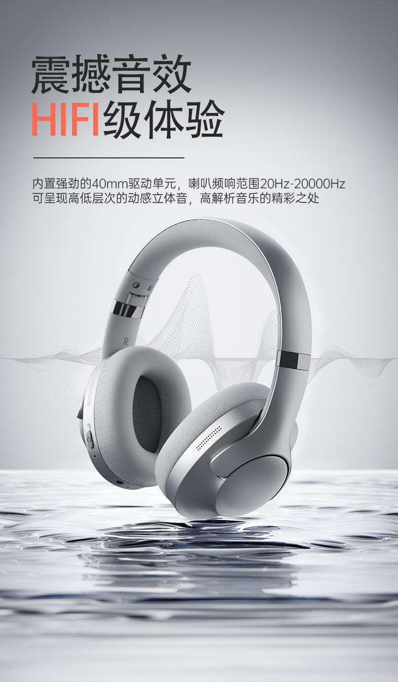 New ANC Active Noise Cancelling Over-Ear Bluetooth Headphones Long battery life full-cover ear-mounted wireless Bluetooth headphones