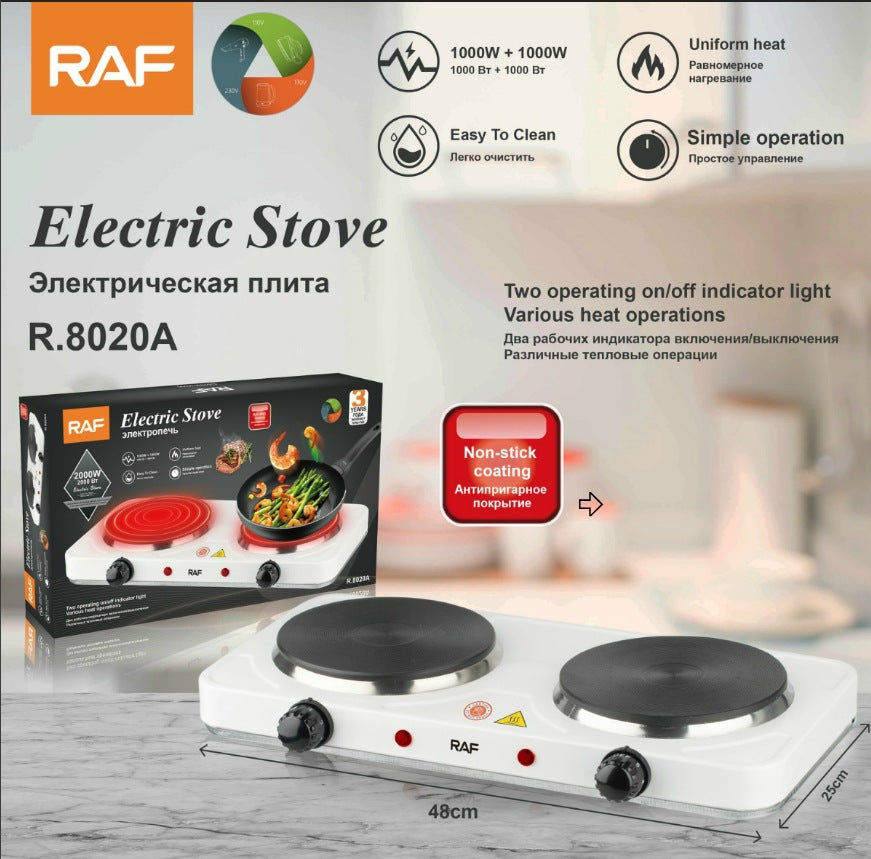 European Standard Electric Stove for Home Use Enclosed Electric Stove Insulated Dual Burner Constant Temperature Universal Electric Stove