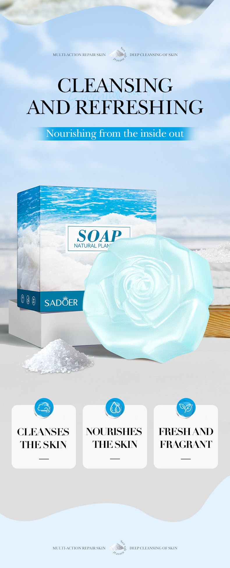 Handmade  Soap100g Essential Oil Plant Fruit Deep Cleansing Body Soap Export Manufacturer Wholesale