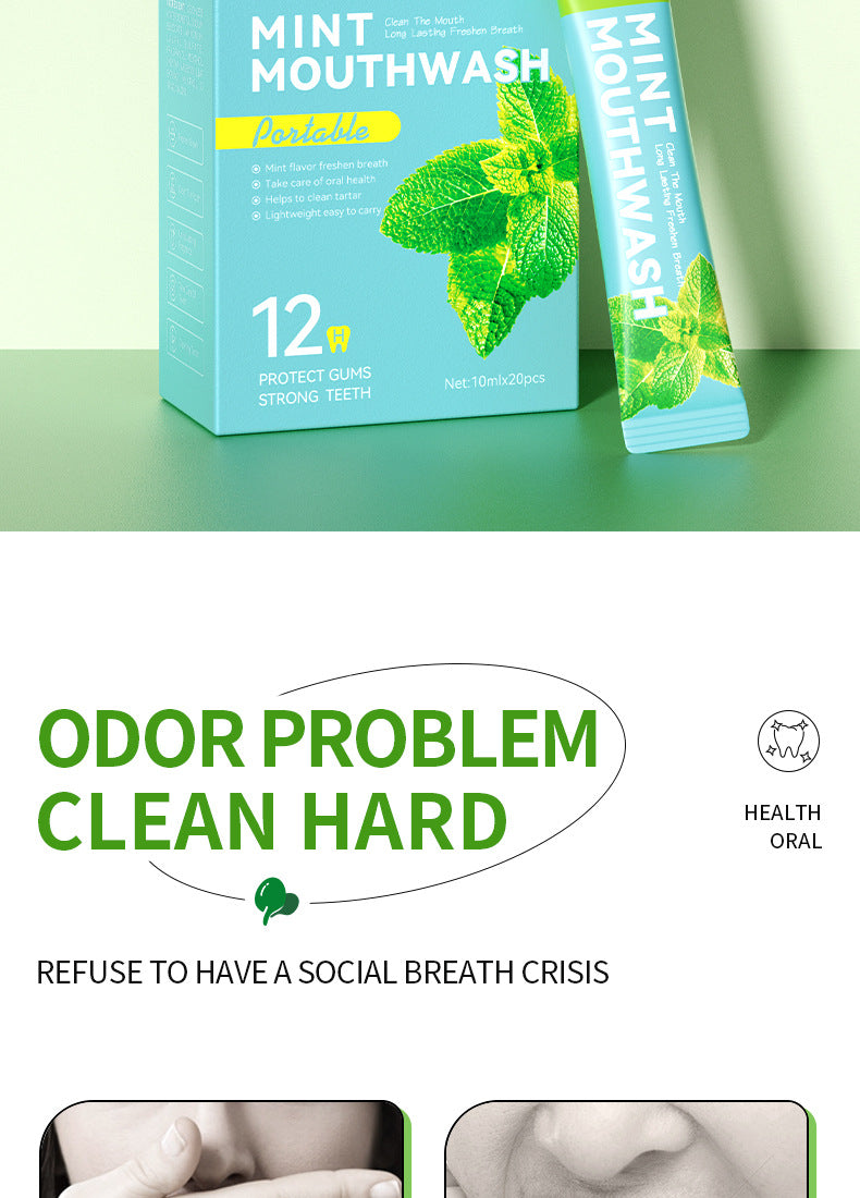 Mouthwash Box Set SADOER Disposable Portable Oral Cleaning Care  Foreign Trade Wholesale