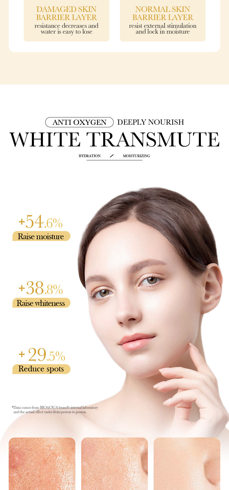 Mask30gBIOAOUA Honey Hydrating Pearl Moisturizing Rose Snail Moisturizing  Foreign Trade Wholesale