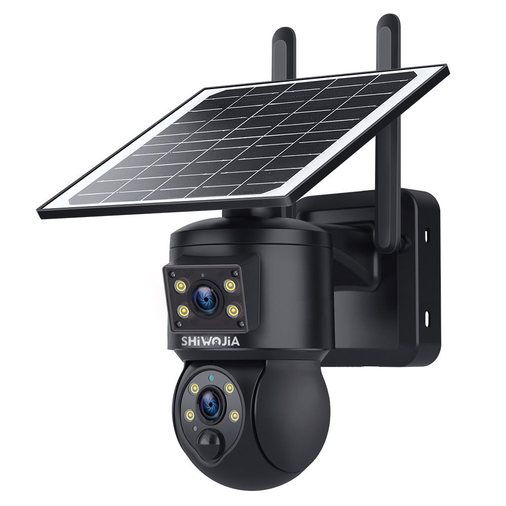 4G Wireless Solar Surveillance Camera Bullet Remote Early Warning6MP HD Night Vision Outdoor Camera