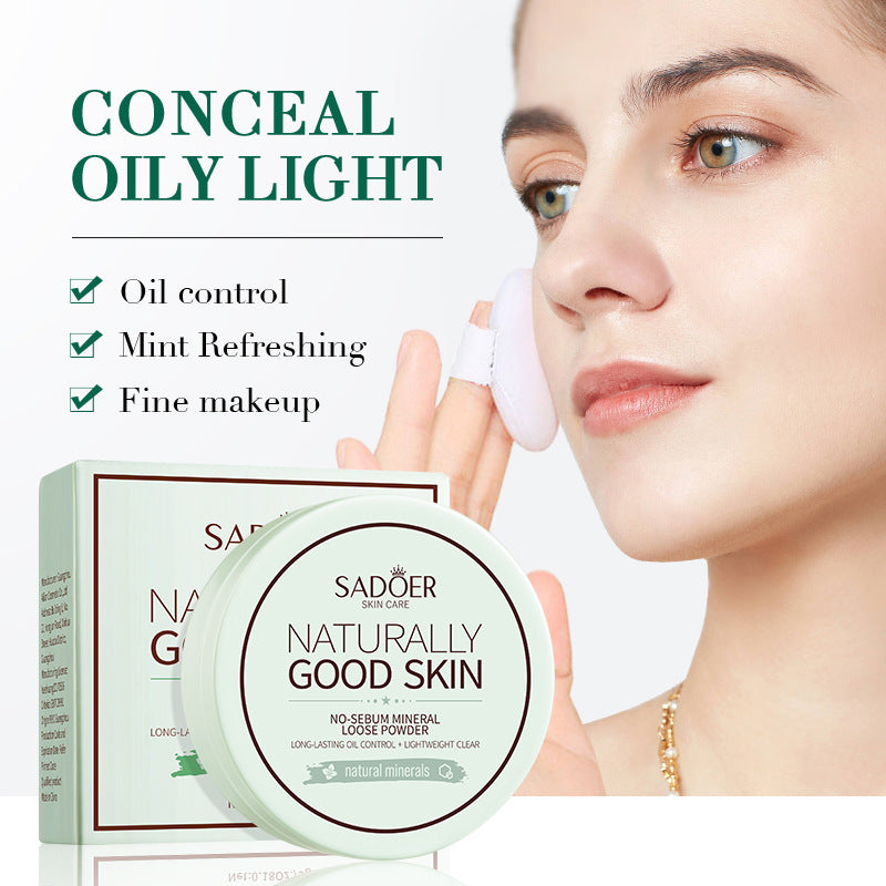 Makeup SADOER Mineral Loose Powder Refreshing Lightweight Setting Concealer Powder  Wholesale