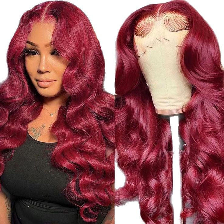 Best seller in europe and america99j Chemical Fiber Wig13*4 body wave front lace fiber hairpiec