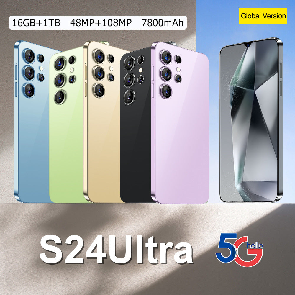 S24Ultra New Hot-Selling In Stock3G Net6.8Inch2+16GB Android OTG Smartphone Dropshipping