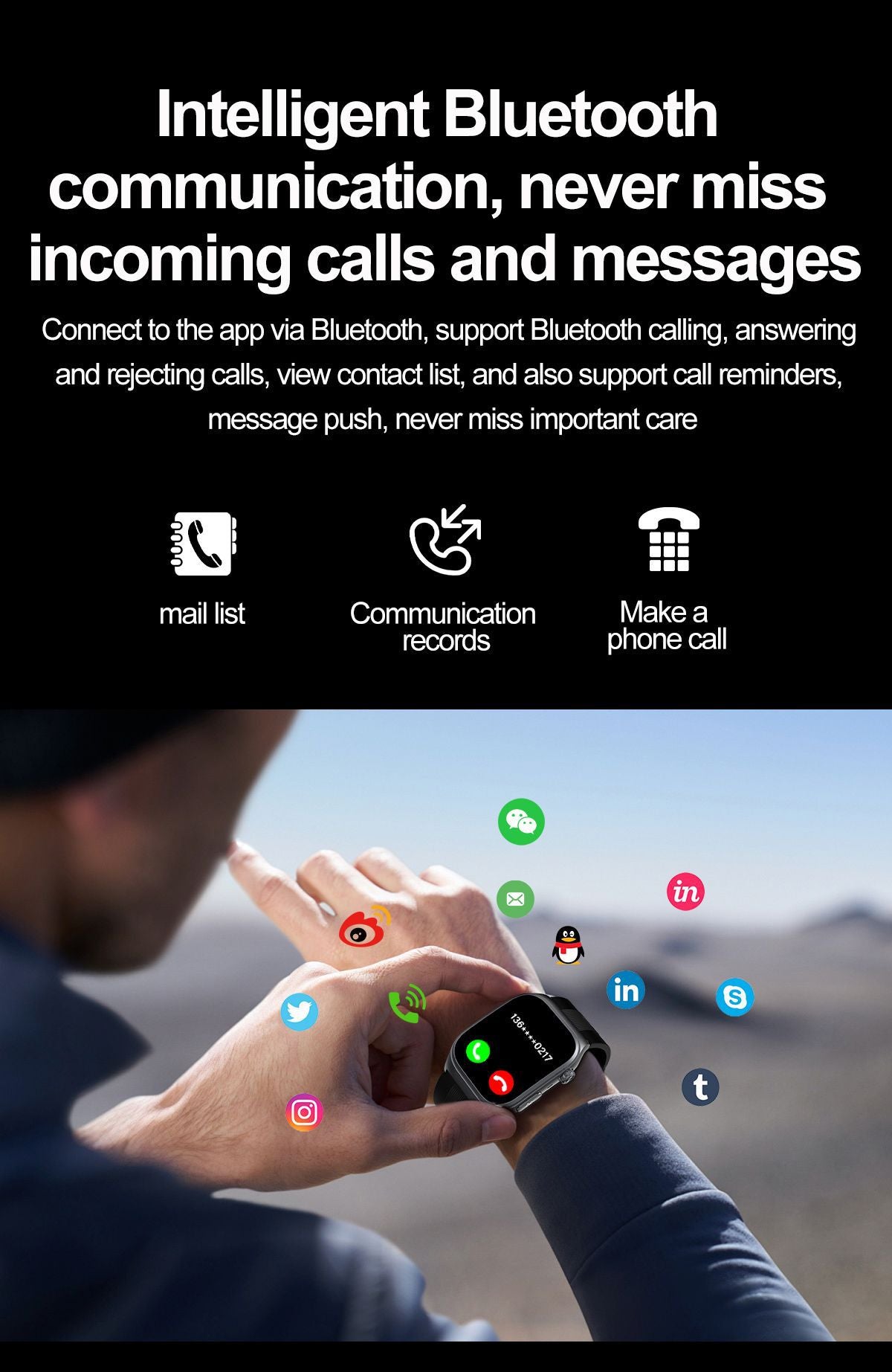 S15Smart watch air pump measures blood pressure and ECG NFC Bluetooth Call High-End Smart Watch APP Docking