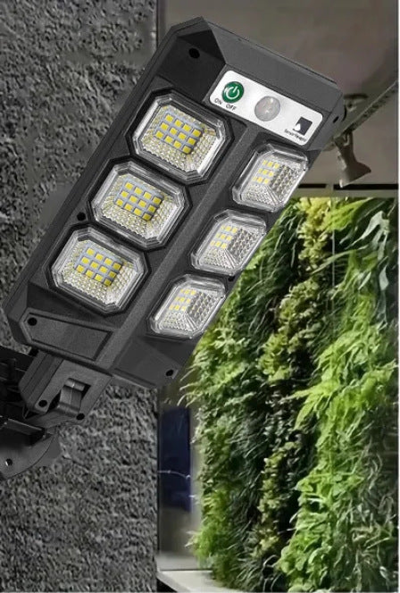 Solar Street Light Outdoor Integrated Light Human Body Sensing Garden Light Waterproof Wall Lighting with Remote Control