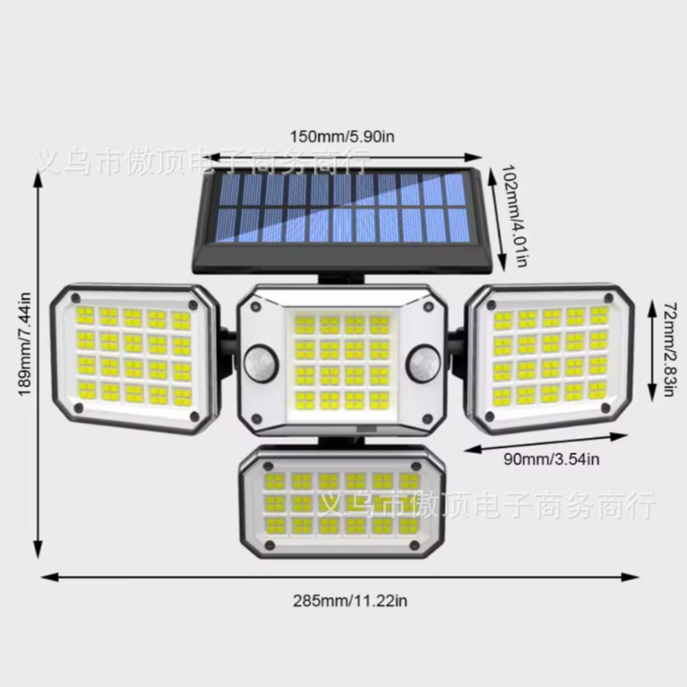 Solar Light Outdoor Garden Light Human Body Sensing Split Street Light Waterproof Wall Garden Garage Lighting Wall Light