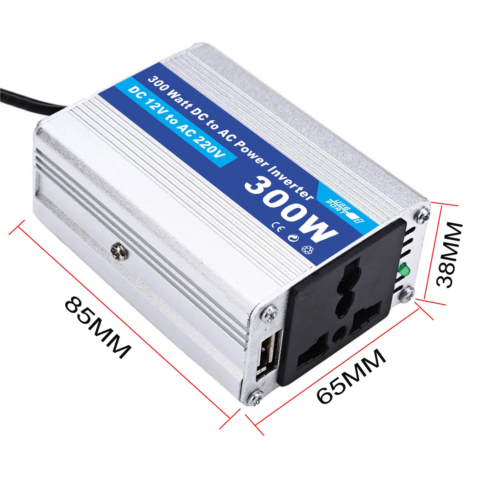 Motorcycle and Car Accessories150W Car Converter Inverter Car Inverter Power Supply DC12V Transfer Communication220V