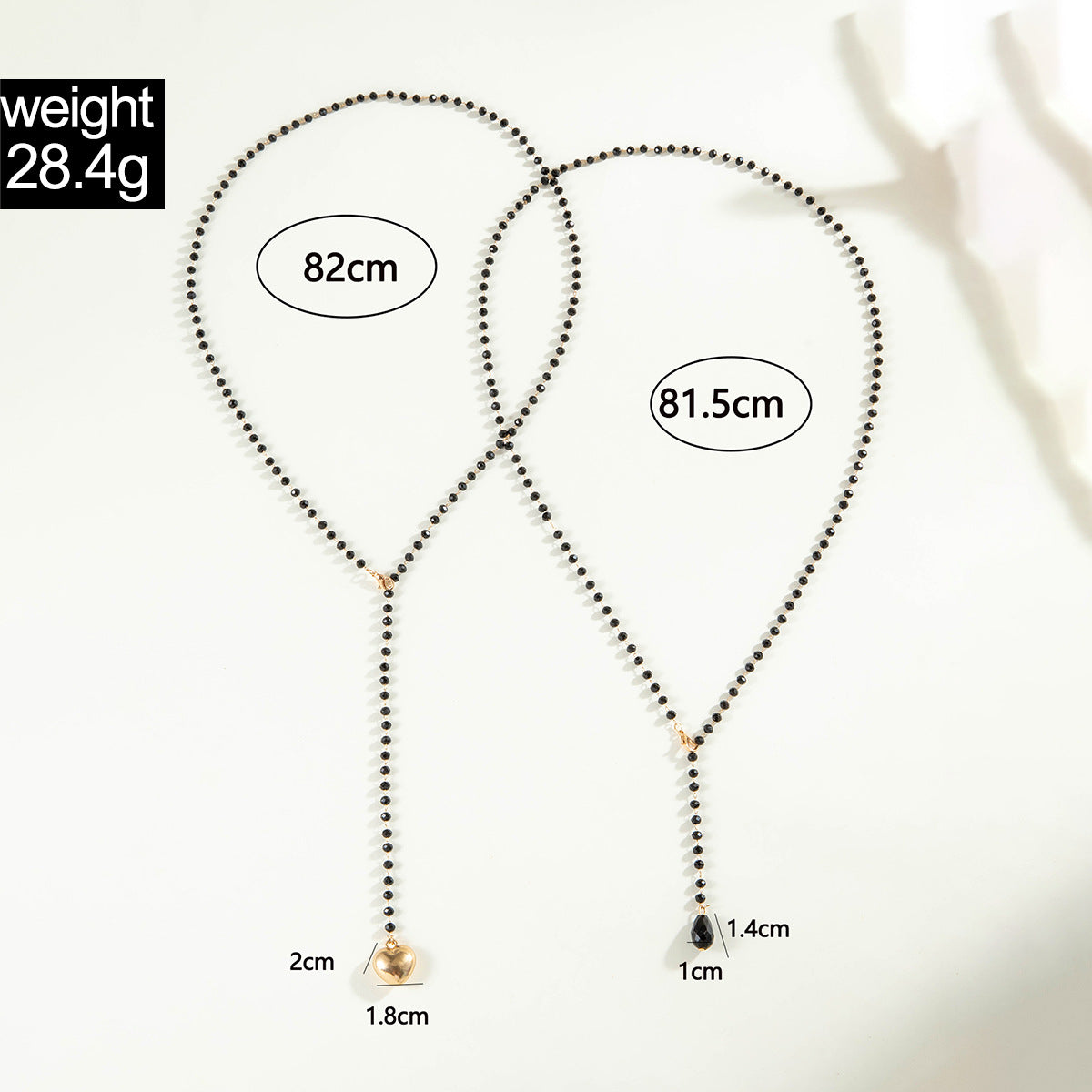 Simple Colorful Beaded Tassel y Chain Necklace Elegant Versatile Diamond-Studded Sweater Chain Jewelry