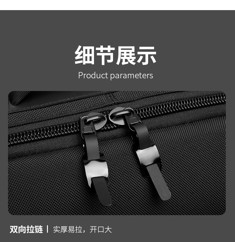 OZUKO Business Backpack Double Shoulder Laptop Bag for Men Lightweight Handheld College Student Commuting Waterproof Notebook Backpack