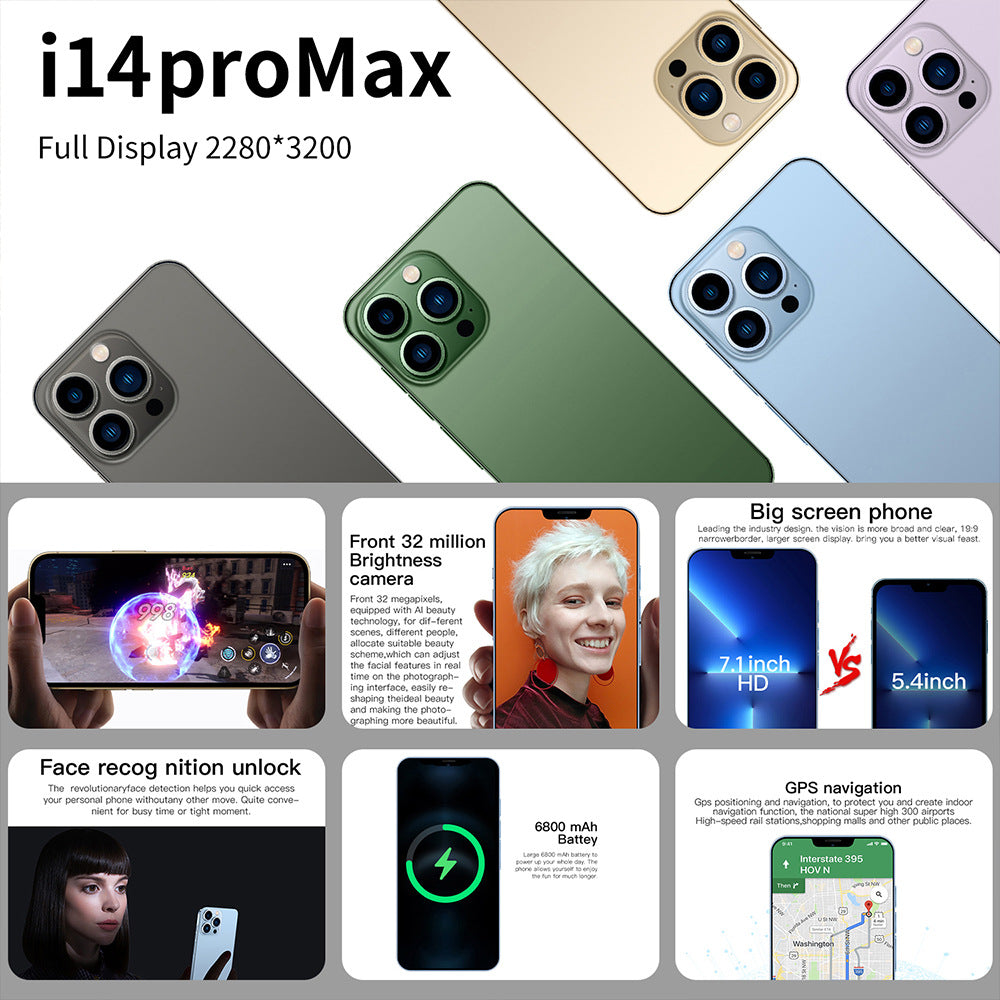 Activity Price Exclusive Supply I14ProMax Large Screen Smartphone16+1T Source Factory Direct Sales