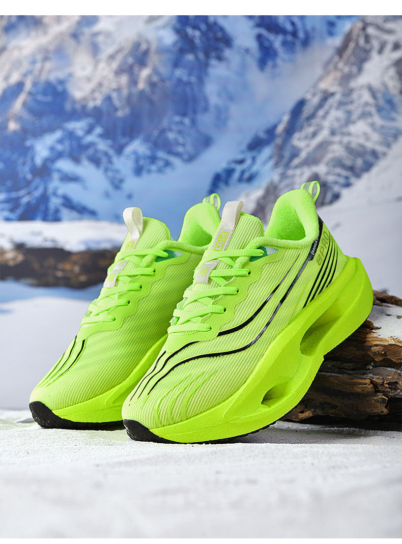 Friction Sound Real Explosion Soft Sole Breathable Racing Running Shoes Unisex Versatile Shock Absorption Anti-Slip Couple Casual Sports Shoes