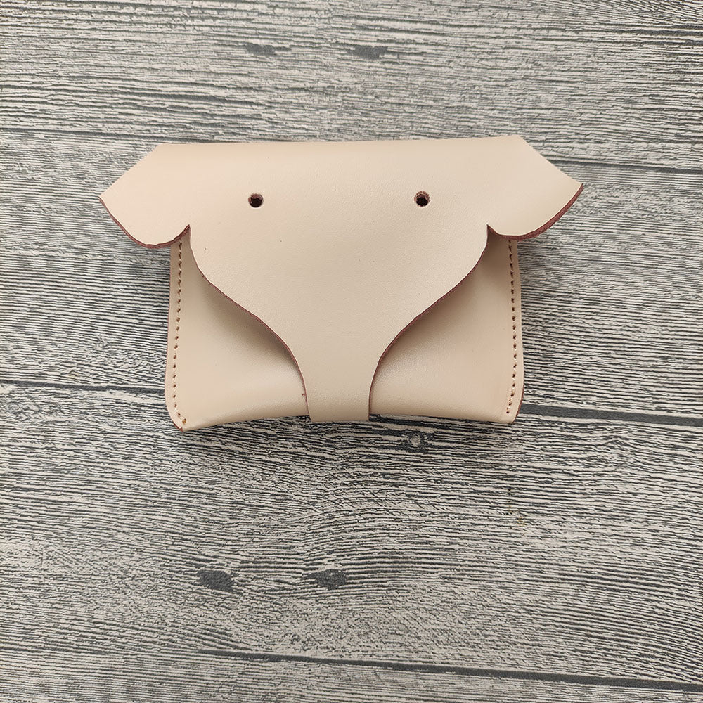 Guangzhou Factory Genuine Leather Cartoon Little Elephant Coin Purse Simple Card Bank Card Advertising Promotional Gift Trendy Product
