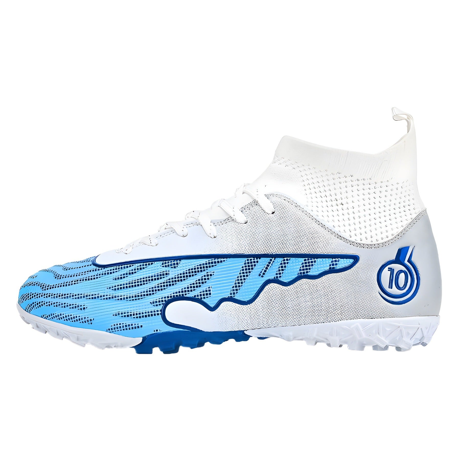 New Professional Football Shoes Boys High Top Youth Students Competition Training AG Long Spike Broken Spike Sneakers