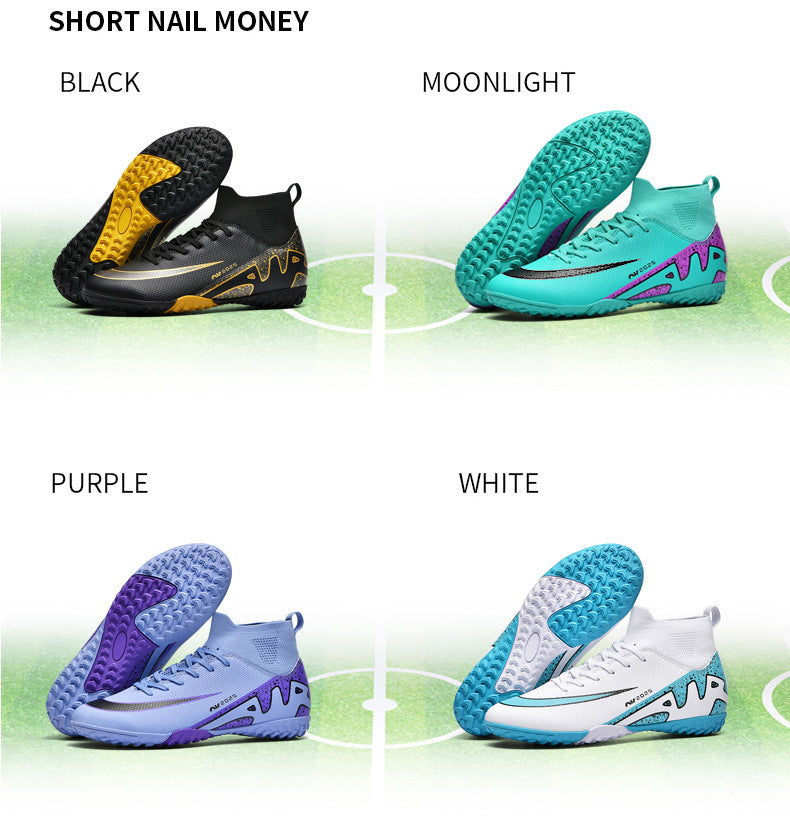 Assassin15Men's Football Shoes for Primary and Secondary School Students and Teenagers AG Spike tf Broken Nail Adult Competition Training Shoes