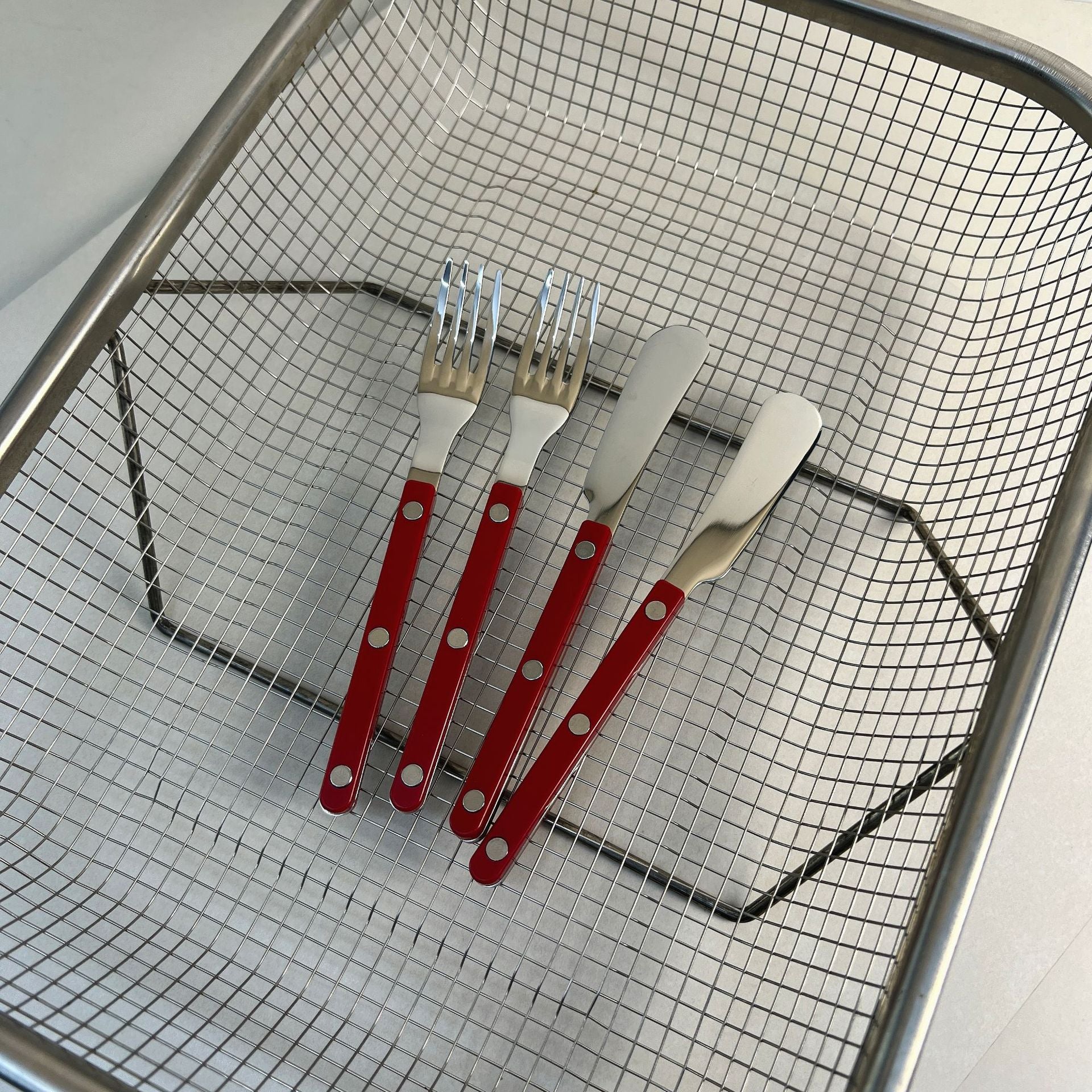 Stainless Steel Knife, Fork, and Spoon Three-Piece Set ins Wind Tableware Set Knife and Fork Cream Style Steak Western Knife and Fork Set