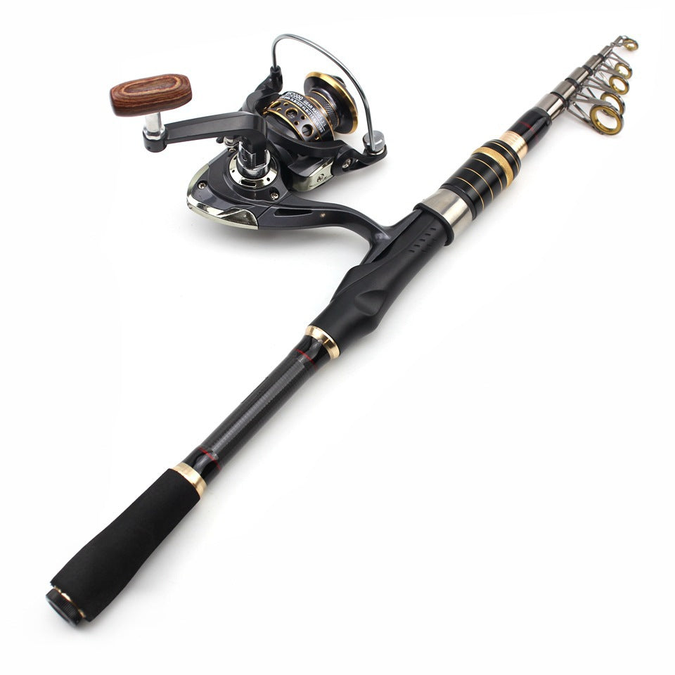Ultra-short Portable European Carp Fishing Set Fishing Gear Combination European and American Popular Fishing Rod Can Be Used FBA