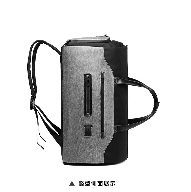 Men's Travel Bag Foldable Suit Gym Bag Large Capacity Multifunctional Waterproof Short Trip Handheld Shoulder Luggage Bag