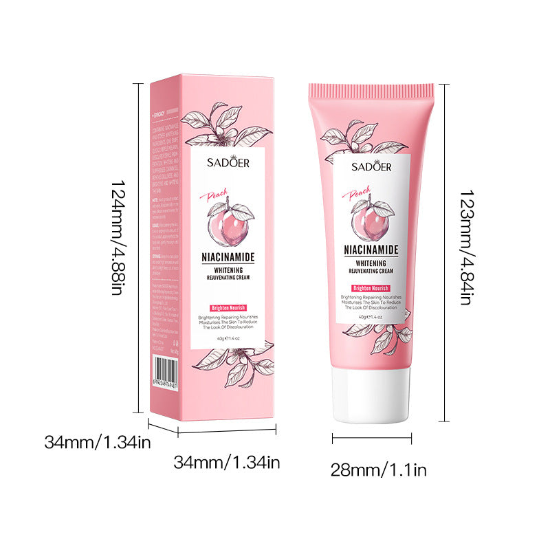 Peach Niacinamide Whitening and Rejuvenating Cream SADOER Moisturizing Body Lotion  Wholesale