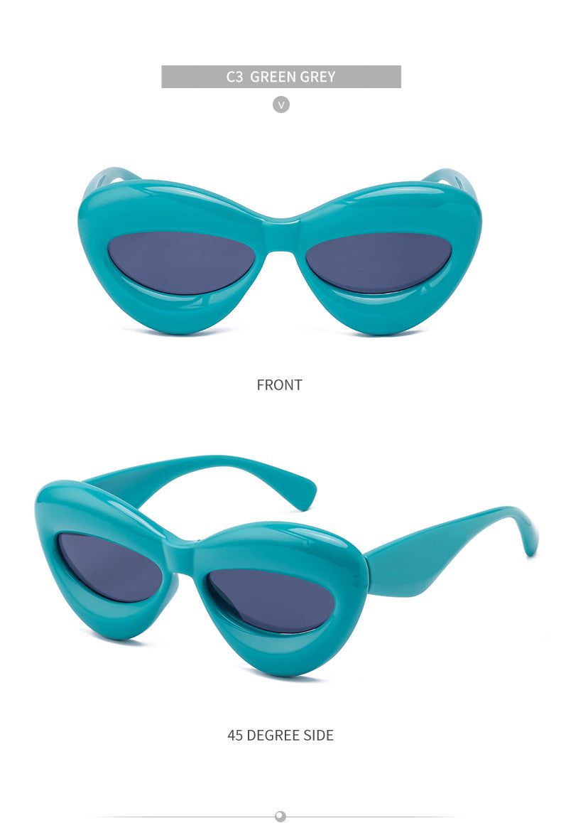 European and American Style Lip Sunglasses for Women Fashionable Party Quirky Personality Sunglasses Women's Glasses Wholesale Street Style Sun Protection