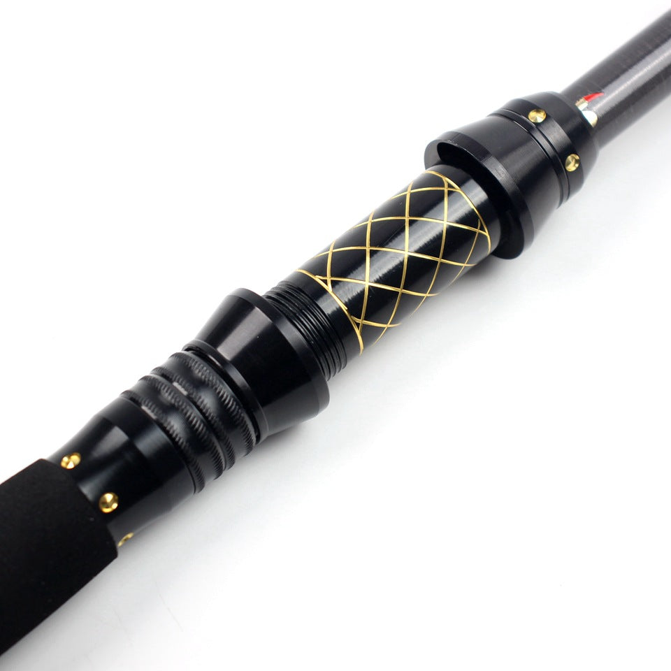 Wholesale2.1Mi Hard Fishing Rod Ultra-Lightweight High-Strength Carbon Fiber Sea Fishing Boat Fishing Universal Rod European and American Fishing Gear