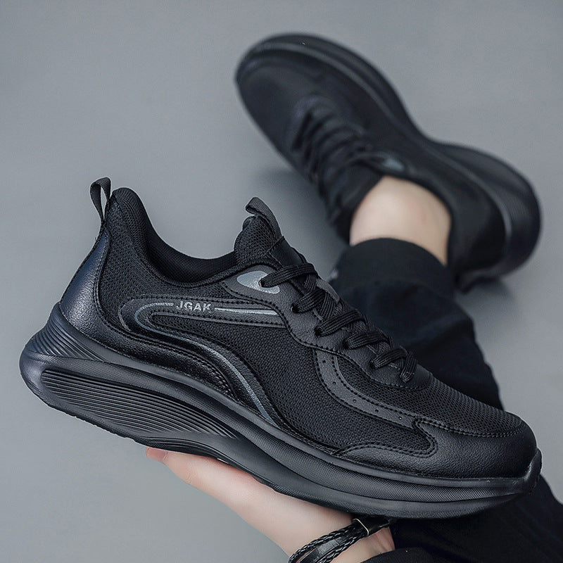 Plus Size Men's Fashion Casual Sneakers Trendy Versatile Breathable Mesh Shoes Lightweight Running Shoes Luxury Travel Shoes
