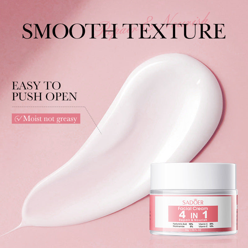 Four-in-One Skincare Series SADOER Moisturizing, nourishing, and rejuvenating face cream essence liquid  wholesale