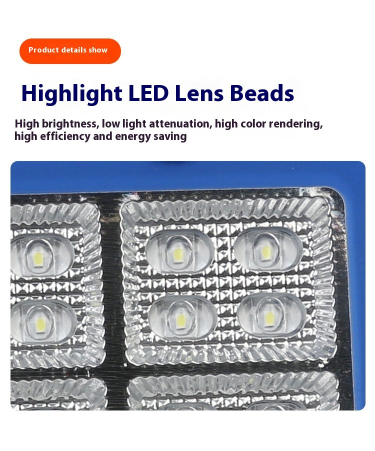 Super Bright New Rural Household LED Street Light Indoor/Outdoor IP65 Flood Light Waterproof Iron ABS for Roads Solar Panels