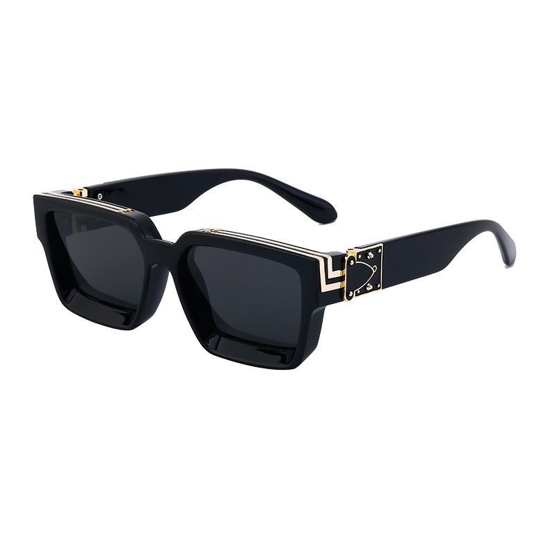 0k Billionaire Style Sunglasses Men Fashion Internet Celebrity Sunglasses Women High-end Glasses Square Frame Sunglasses