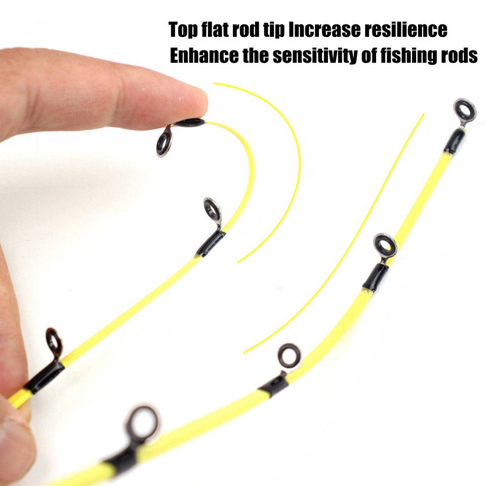 Winter Fishing Rod55cm2Portable Ice Fishing Rod with Flat Tip, Softer and More Sensitive for Ice Fishing and Raft Fishing