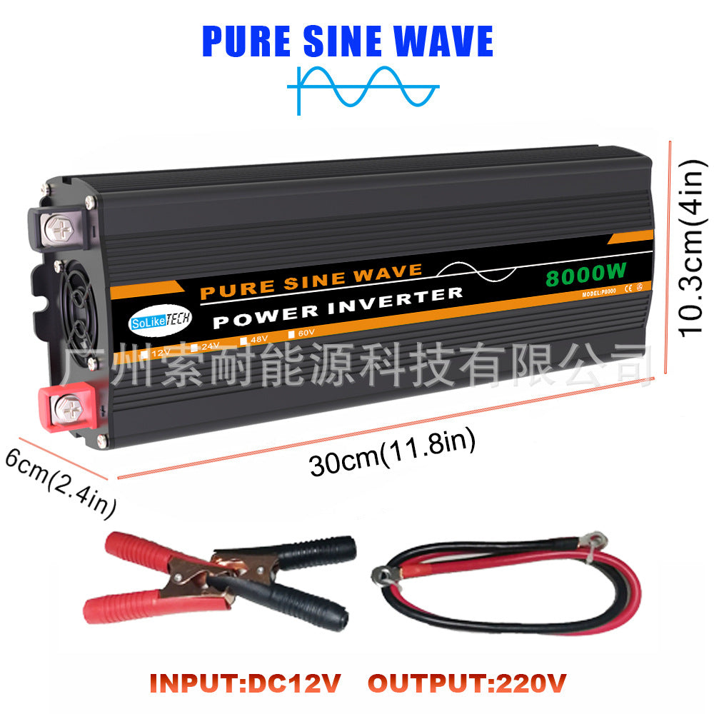 Automotive Pure Sine Wave Inverter1500W Converter Outdoor Power Supply12V24V48V60V Turn110V220V