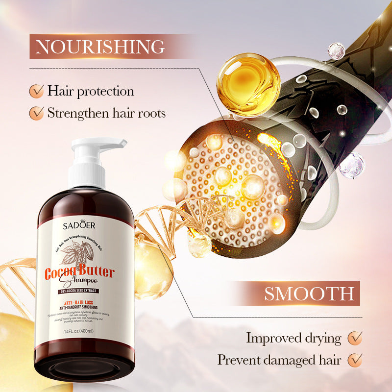 Cocoa Oil Anti-Hair Loss Shampoo SADOER Clean and Smooth Shampoo  Wholesale