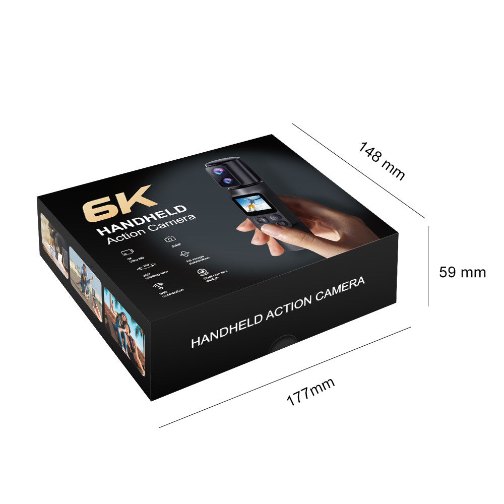 6k Handheld Action Camera EIS Anti-Shake HD wifi Outdoor wireless shooting cycling and skiing camera