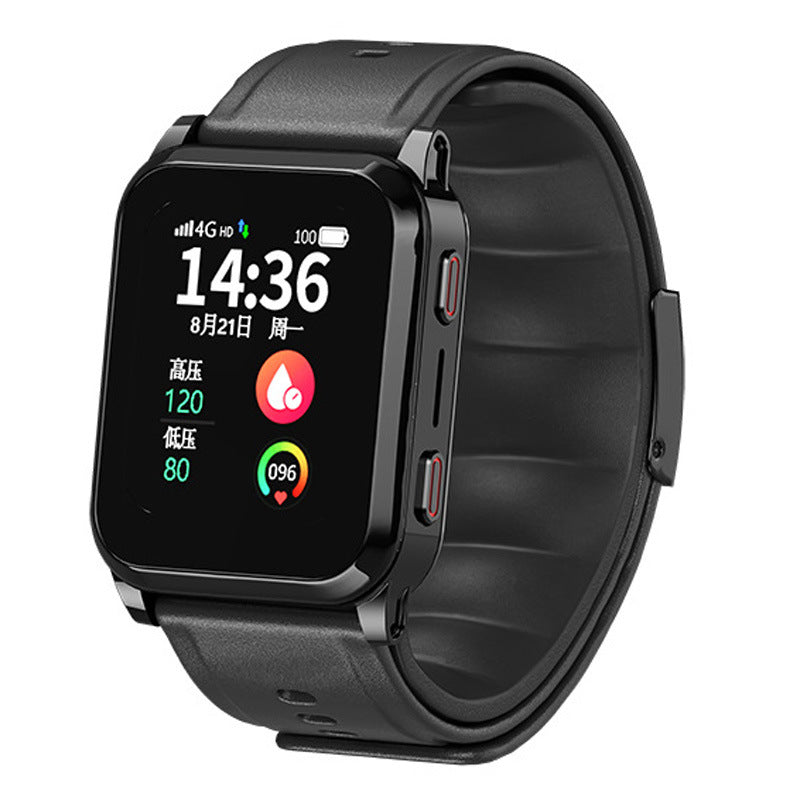 Medical Grade Blood Pressure Smart Watch for Elderly4G Card Insert Air Pump Blood Pressure Measurement Positioning Elderly Care Smart Watch