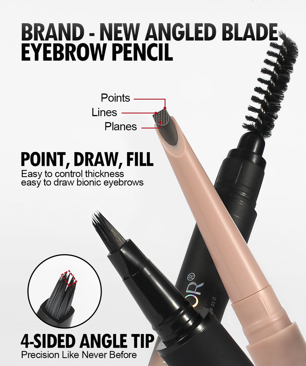 Hot-selling Eyebrow Pencil Set Waterproof Smudge-proof Liquid Split-tip Eyebrow Pencil Makeup Liquid Eyebrow Pencil