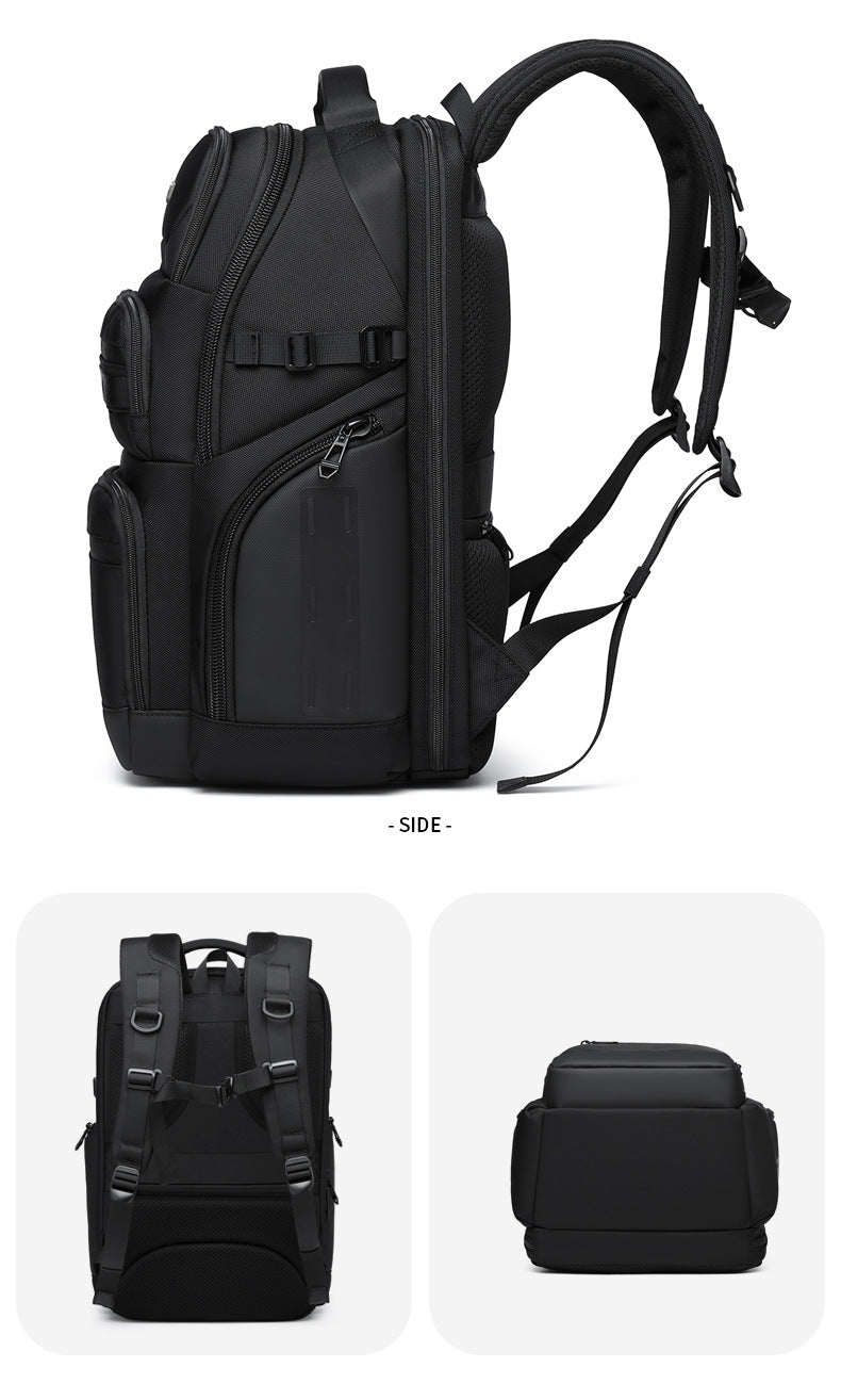 OZUKO Business Backpack Men's Computer Backpack Waterproof High-end Business Travel College Student Commuting School Bag