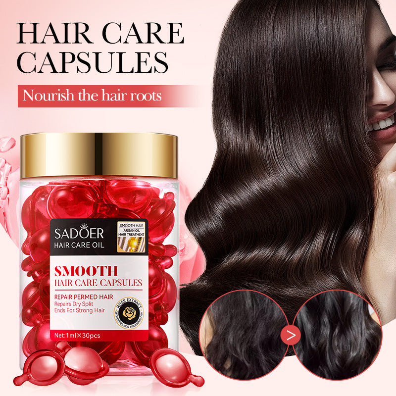 Nut Oil Hair Care Capsules SADOER Improve Frizz Essential Oil Capsule Conditioner  Wholesale