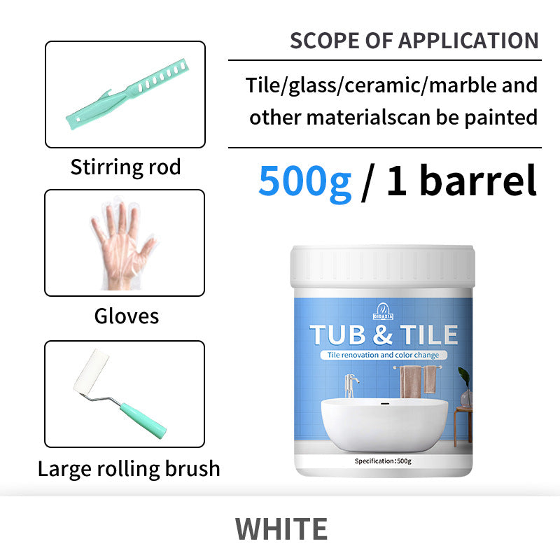 Tile Color Changing Paint Glass Ceramic Renovation Bathroom Water-Based Paint Indoor Tile Paint