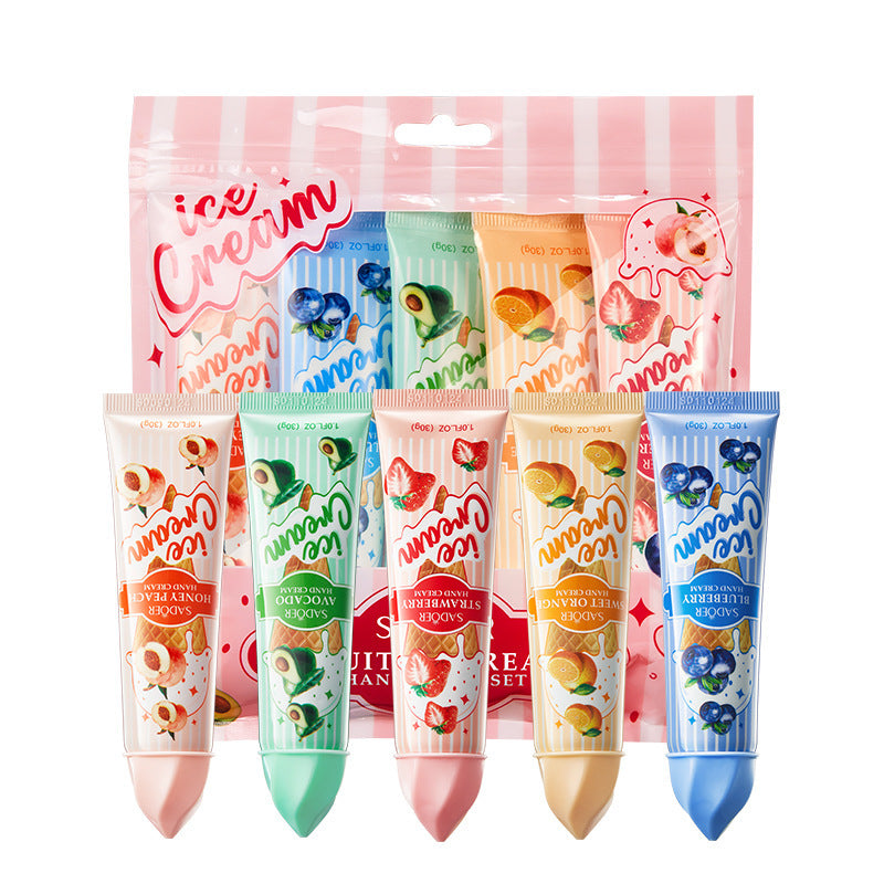Fruit Hand Cream SADOER Ice Cream Series Moisturizing Autumn and Winter Hand Cream  Foreign Trade Wholesale