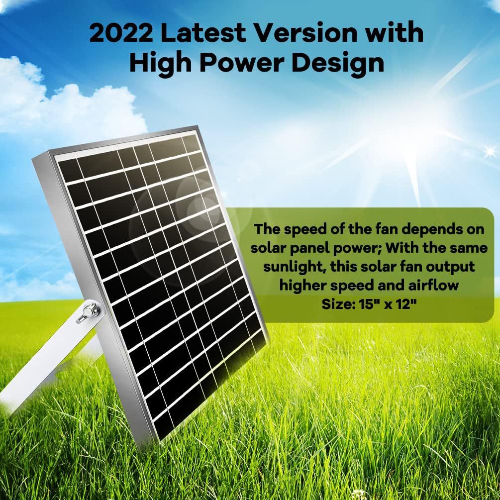 20W Solar Exhaust Fan,Outdoor Solar Fan,Shed,Chicken Coop Pet House