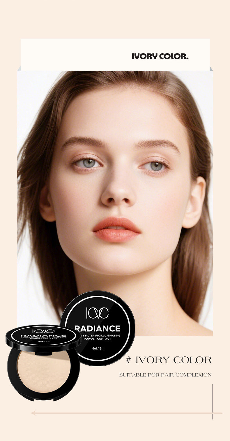 ICVC#1204Oil Control Powder Nude Makeup Setting Loose Powder5g Comes with makeup mirror, e-commerce version